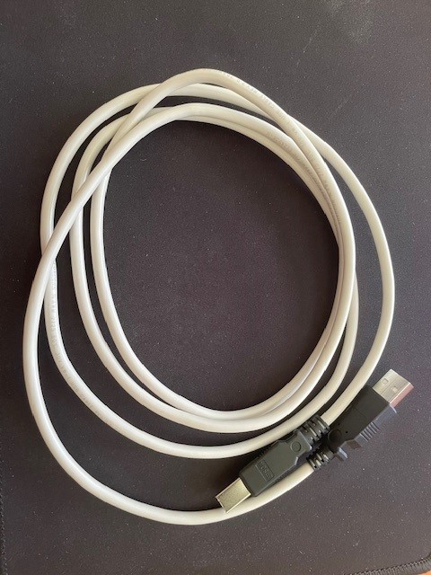 USB-Kabel - USB-A / USB-B, 1,7m, weiss