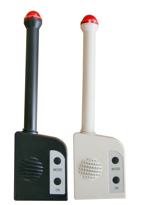 Beeper mit Lampe, schwarz